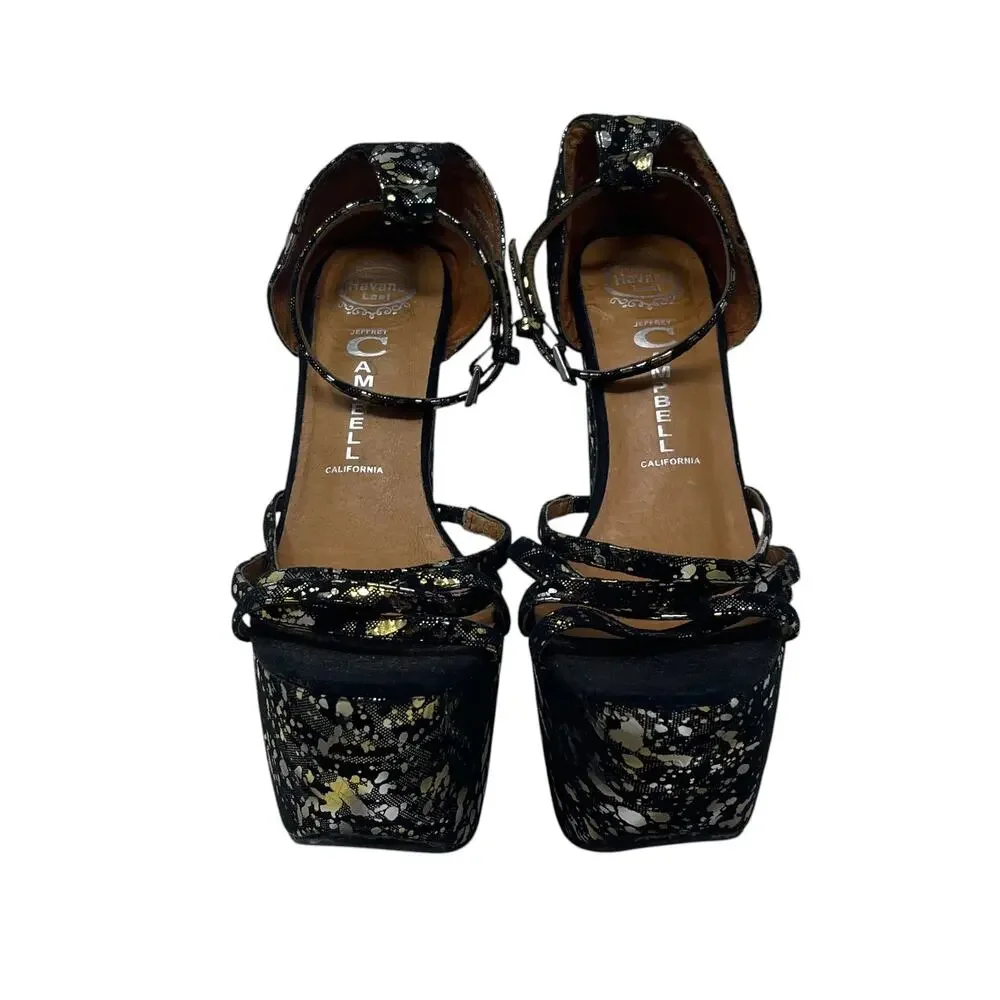 *RARE* Jeffrey Campbell Havana Last FOR REAL Platform Heels - Black - Size 6